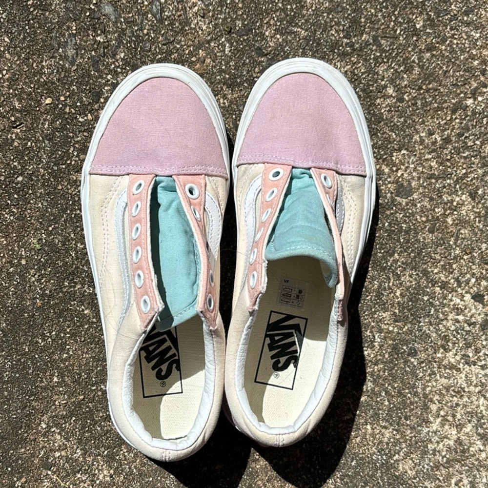 Sz6.5 Vans pastel color block